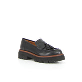 Mocassino chunky con nappine nero cuoio - Mocassini Donna | Boscaini Scarpe