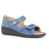 Nesi sandalo con zeppa blu - GRUNLAND | Boscaini Scarpe