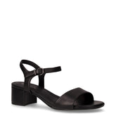 Sandalo in pelle con tacco nero - Sandali Con Tacco Donna | Boscaini Scarpe