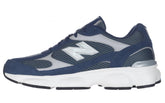 603 Sneakers in tessuto e pelle blu grigio | Boscaini Scarpe
