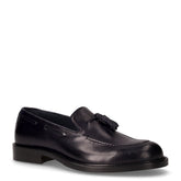 Mocassino in pelle con nappine blu | Boscaini Scarpe