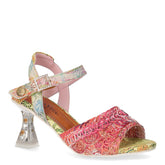 Oliveo sandalo con tacco in pelle rosso - Sandali Con Tacco Donna | Boscaini Scarpe