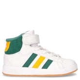 Game Court Mid sneaker bambino in ecopelle bianco verde giallo - Sneakers Bambino | Boscaini Scarpe