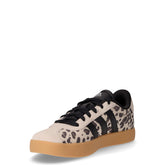 VL COURT 3.0 K sneaker in tessuto stampa animalier e pelle beige nero | Boscaini Scarpe