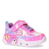 S Lights Unicorn Charmer Lil Heart Sperkless sneaker in tessuto con luci bambina rosa | Boscaini Scarpe