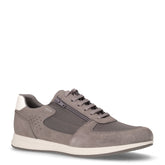 Avery sneaker in ecopelle e tessuto grigio | Boscaini Scarpe