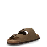 Bobo ciabatta in pelle oliva | Boscaini Scarpe