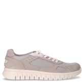 Sneaker in pelle e tessuto grigio chiaro | Boscaini Scarpe