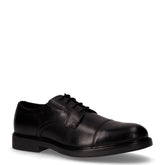 Stringata in pelle nero | Boscaini Scarpe