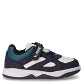 Sneaker in ecopelle bambino bianco navy | Boscaini Scarpe