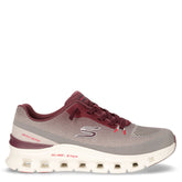 Glide Step Pro Waverra sneaker slip on in tessuto taupe burgundy - Sneakers Uomo | Boscaini Scarpe