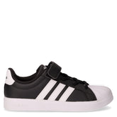 STREETTALK EL C sneakers in ecopelle con strappo e lacci nero bianco | Boscaini Scarpe