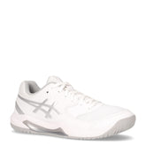 Gel-Dedicate 8 scarpa da tennis in ecopelle bianco argento - Scarpe Tennis Donna | Boscaini Scarpe