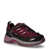 Rigel 2.0 Low scarpa da trekking in pelle e tessuto bambina nero bordeaux rosa | Boscaini Scarpe