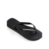 BRASIL LOGO ciabatta infradito black - HAVAIANAS | Boscaini Scarpe
