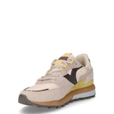 Luna nylon sneaker in pelle beige | Boscaini Scarpe