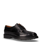 Stringata in pelle stile inglese nero | Boscaini Scarpe