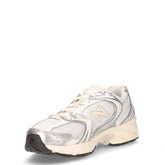 530 sneaker in ecopelle e tessuto argento metallizzato | Boscaini Scarpe