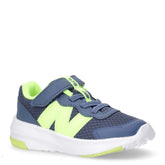 578 sneaker in tessuto ed ecopelle bambino vintage indaco lime | Boscaini Scarpe