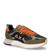 Jaki Outdoor sneaker in pelle e tessuto militare scuro - Scarpe Uomo | Boscaini Scarpe