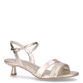 Sandalo in ecopelle con tacco platino - Sandali Con Tacco Donna | Boscaini Scarpe