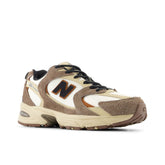530 sneaker in ecopelle e tessuto dark mushroom | Boscaini Scarpe
