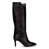 Stivale con tacco in pelle nero - Donna | Boscaini Scarpe