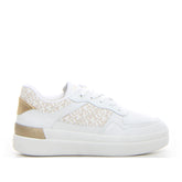 Lux court sneaker monogram white oro - TOMMY HILFIGER | Boscaini Scarpe