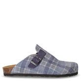 Ciabatta in pelle blu scozzese | Boscaini Scarpe