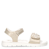 Lovely sandalo in ecopelle glitterata bambina oro chiaro | Boscaini Scarpe