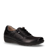 Scarpa comfort in pelle con zip laterale nero | Boscaini Scarpe