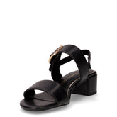 Sandalo  in ecopelle con tacco nero | Boscaini Scarpe