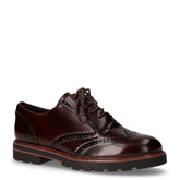 Stringata in ecopelle stile inglese caffè brush - MARCO TOZZI | Boscaini Scarpe