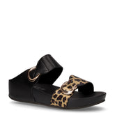 Dira ciabatta in ecopelle con zeppa nero - GRUNLAND | Boscaini Scarpe