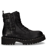 Anfibio in ecopelle e tessuto nero - Anfibi Donna | Boscaini Scarpe