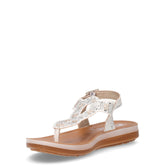 Sandalo con strass bianco argento | Boscaini Scarpe