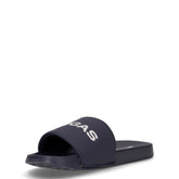 Slide Mix ciabatta in gomma navy bianco | Boscaini Scarpe
