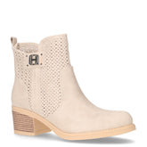 Tronchetto in ecopelle beige - Tronchetti Donna | Boscaini Scarpe