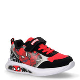 Sneaker in ecopelle e tessuto con luci bambino nero | Boscaini Scarpe