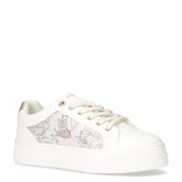 Sneaker ragazza in ecopelle con platfom bianco safari geo - 1°CLASSE | Boscaini Scarpe