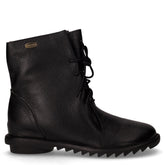 Stivaletto stringato in pelle nero | Boscaini Scarpe