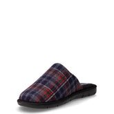 Ciabatta in tessuto scozzese antracite | Boscaini Scarpe