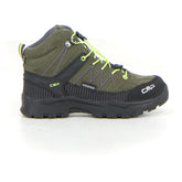 Kids rigel mid - olive yellow fluo - Trekking Bambino | Boscaini Scarpe