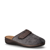 Ciabatta in tessuto con strappo grigio | Boscaini Scarpe