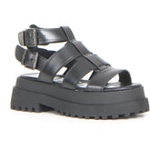 Pluto GLD sandalo con platform black - Sandali Con Tacco Donna | Boscaini Scarpe