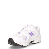 530 sneaker bambina in ecopelle e tessuto bianco | Boscaini Scarpe