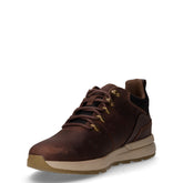 Dominic polacchino sportivo in pelle ed ecopelle marrone scuro | Boscaini Scarpe