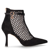 Tronchetto con tacco in tessuto nero - Tronchetti Donna | Boscaini Scarpe