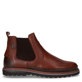 Stivaletto beatles con zip laterale in pelle marrone | Boscaini Scarpe