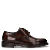 Stringata in pelle cognac - Mocassini Uomo | Boscaini Scarpe